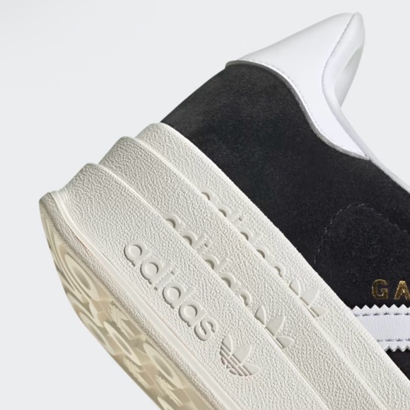 Adidas Gazelle Bold Black and White Sneakers 41.5 10 Women’s - Picture 5 of 5